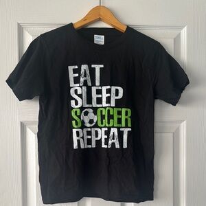 Black Soccer Graphic T-Shirt